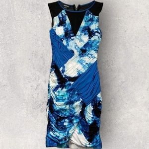 Bebe • Blue & Black Cocktail Dress • XS